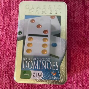 Cardinal Classic Games Double Six Color Dot Dominoes Game Style 9510C